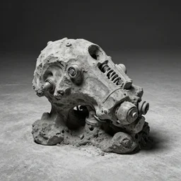 weird amorphous machine on the concrete