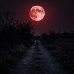 path to a blood moon, horror, eerie