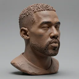 kanye made out of polymer clay detailed sculpture trending on artstation