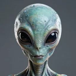 an alien face, octane render, hyper realistic, 8k resolution