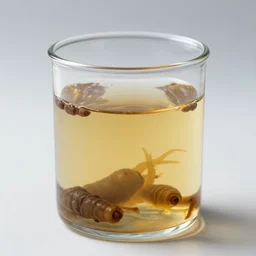 health potion with maggots inside