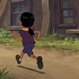 Dawko running away from Buffy Helpy