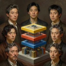 not random that tools like blockchains tend toward layered structural solutions, they are attempting to deal with exact same problem whose geometry is scale invariant more coarse grained level of human behavioral coordination, photorealistic by michael komarck, greg rutkowski, victo ngai, artgerm, willem claesz heda and j. dickenson