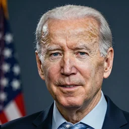 portrait of joe Biden with smooth skin, dslr, realistic, studio lighting
