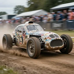 street photography by saul leiter, award winning photo of an ultra detailed intricate dirty vintage ford car racing very fast on mud, fast shutter speed, motion blur, tiny gaussian blur, highly detailed, highly intricate, depth of field, trending on top gear