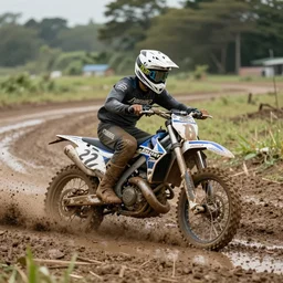 ✈ speeding in mud