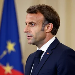 Emmanuel Macron as a trade worker, Realistic, HDR, HDD, 8K, Profile Picture 1024px