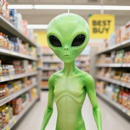 alien found a best buy store