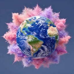 planet earth gender reveal explosion