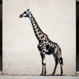 giraffe graffiti by banksy
