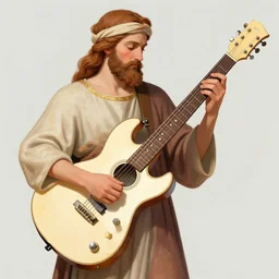 paint guitar, romanesque, greg rutkowski, trending artstation