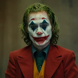 film still of Tilda Swinton as joker in the new Joker movie