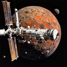 a hyperrealism film shot of space station inside an asteroid, vibrant color scheme, highly detailed, in the style of romanticism, cinematic, artstation, moebius, greg rutkowski