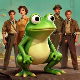 concept art, a beautiful highly detailed 1 9 4 0 s pepe the frog in hunt showdown style, cinematic colors, realisticly shaded lighting poster by ilya kuvshinov, magali villeneuve, artgerm, jeremy lipkin and michael garmash and rob rey