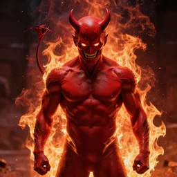 daredevil devil red on fire
