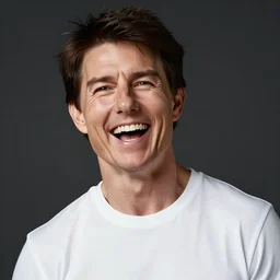 tom cruise laughing super hard, so hard he's about to lose it, 5 0 mm, dynamic lighting