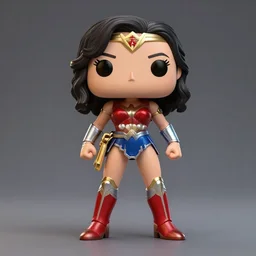 full body character gal gadot as wonder woman action figure funko pop, octane render, cgsociety, nendroid, anime, disney, pixar, 8 k, hd, dof, volumetric lighting