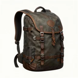 hardmesh post, dnd thief's equipment backpack, fantasy digital art, by greg rutkowski, ilya kuvshinov