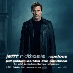 “ jeff goldblum as morpheus in the sandman series, neil gaiman ”
