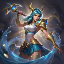 Champion splashart of Sona leagueoflegends