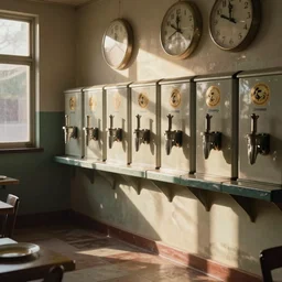 time is in the backroom by the soup dispensers the chicken noodle is delightful