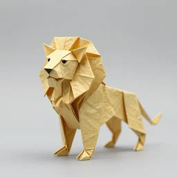 origami lion, incredibly detailed, by Satoshi Kamiya, beautiful photograph