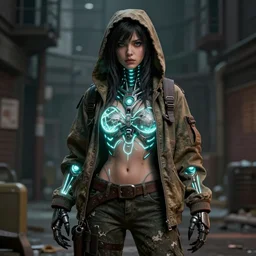 an female humanoid glowing deathclaw dressed like a homeless person in the style of a vintage comic books trending on artstation deviantart pinterest detailed hyper detailed photorealistic hd 8 k post - processing high resolution