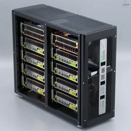 photo of a supercomputer containing 4000 Nvidia A100 GPUs