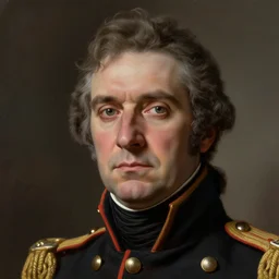 Portrait of a naval officer, male, detailed face, 19th century, highly detailed, cinematic lighting, digital art painting by greg rutkowski