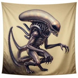 xenomorph alien medieval tapestry