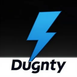 symbolism of a man's dignity, logo, symbolism, blue, black background, lightning bolt, professional, artstation, trending, 8k, high contrast,