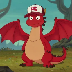redneck dragon, animation still, Dave Willis, hillbilly, HQ, trucker hat