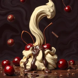 toffee chocolate cream cherries by _ beeple, artgerm, _ aaron _ horkey _ amanda _ sage _ bauhaus, salvador dali, _ bernie _ wrightson _ bruce pennington _ frank _ stella _ anne _ stokes _ alena _ aenami _ angus _ mckie, alex grey, akira toriyama, arthur adams, andre masson, brian despain. abstract, artstation, design 4 k, native, hd,