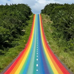 rainbow road by mc escher