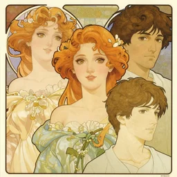 detailed portrait of amber heard by alphonse mucha, ayami kojima, yoshitaka amano, charlie bowater, karol bak, greg hildebrandt, jean delville, and mark brooks, art nouveau, pre - raphaelite, neo - gothic, gothic, art nouveau, intricate fine details, exquisite, rich deep moody colors, beautiful detailed background