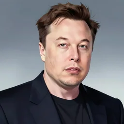 elon must, anime art