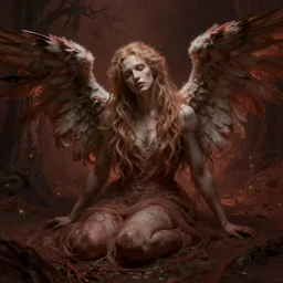 portrait of the fallen angel lucifer in rich tones, as diablo, resident evil, dark souls, visionary dreams, symbolism, imagination, daydreams and nightmares, otherworldly, ethereal, gothic