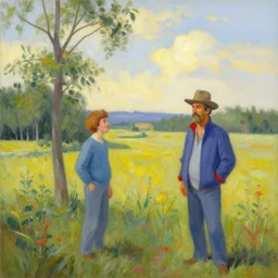 a bob ross traditional landscape painting