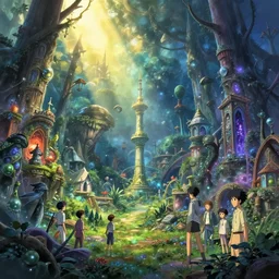 a border that separates the good world from the dark world, fantasy art by greg rutkowski, loish, rhads, ferdinand knab, makoto shinkai and lois van baarle, ilya kuvshinov, rossdraws, tom bagshaw, global illumination, radiant light, detailed and intricate environment, vibrant, magical