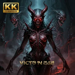 symmetry!! stunning portrait of a demon!! by victo ngai, moody colors, dynamic lighting, horror!! body horror digital art, winning award masterpiece, fantastically beautiful, illustration, aestheticly inspired by beksinski and dan mumford, trending on artstation, art by greg rutkowski and david cronenberg and h r giger, 8 k