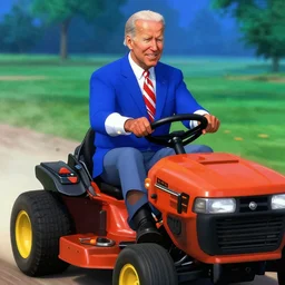Joe Biden in lawnmower man, bad 90s cg