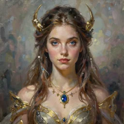 a _ fantasy _ style _ portrait _ painting _ of _ beautiful enchantress _ oil _ painting _ unreal _ 5 _ daz. _ rpg _ portrait _ extremely _ detailed _ artgerm _ greg _ rutkowski _ greg