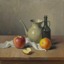 a beautiful still life painting by a first-year art student; extraordinary masterpiece!!!!!