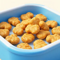 an in-ground pool filled with chicken nuggets from McDonald's