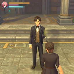screenshot of gameplay dating simulator game set in 1 8 4 0, interior of old west saloon, featuring african american and japanese cowboys and cowgirls in ghost town with buildings painted bright pastel colors, morning light with mountains in the background