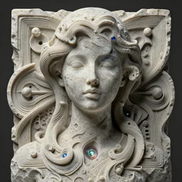 a woman made of stone. intricate abstract. intricate artwork. by tooth wu, wlop, beeple, dan mumford. trending on artstation, greg rutkowski very coherent symmetrical artwork. cinematic, hyper realism, high detail, octane render, 8 k, iridescent accents