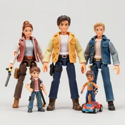 is a doll-like toy designed to resemble characters from movies or literature. The figures can be articulated to hold a variety of poses and may come equipped with accessories, such as clothing, tools, weapons, and vehicles.