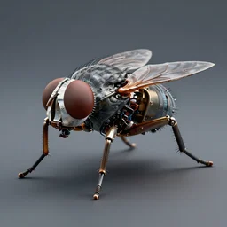 mechanical fly, robot, detailed, unreal engine, render 1 2 3 4 5 c 7. 5