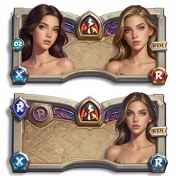 Symmetrical Hearthstone official professional art, with realistic beautiful body & face & eyes. Every following words is insanely important: A sorceress with a witch hat casting a fire ball. Completly coherent and well drawned physical every single body parts, ArtStation.