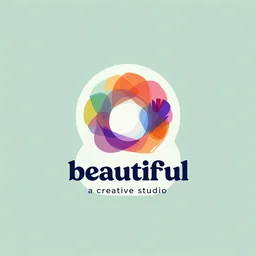« beautiful logo for a creative studio, colourful, design, modern, art »